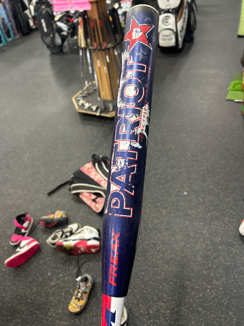 Vist Large View of Product Image Which is Used Miken FREAK PATRIOT BB/SB Slowpitch Bat 34"