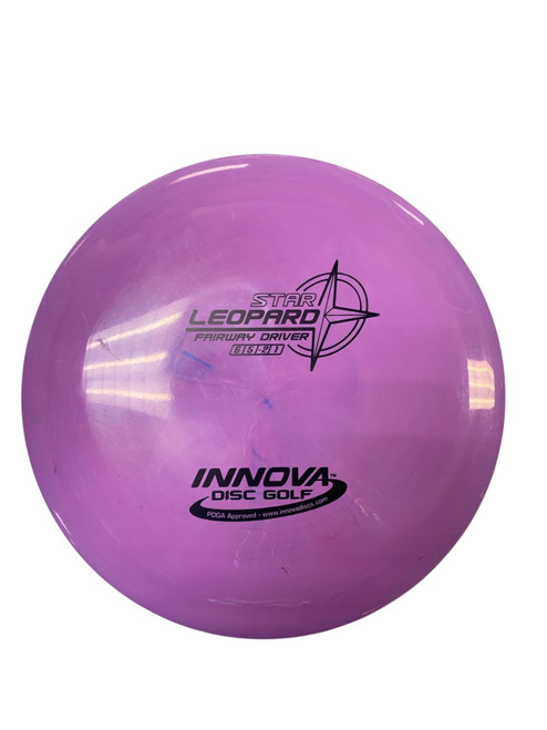 Vist Large View of Product Image Which is Used Innova STAR LEOPARD FAIRWAY DRIVER PURPLE Disc Golf Driver Purple