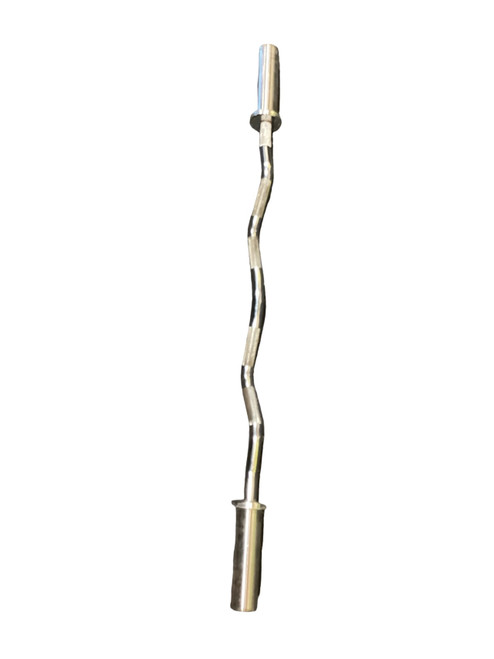 Vist Large View of Product Image Which is Used Exercise Olympic Curl Bar 48"