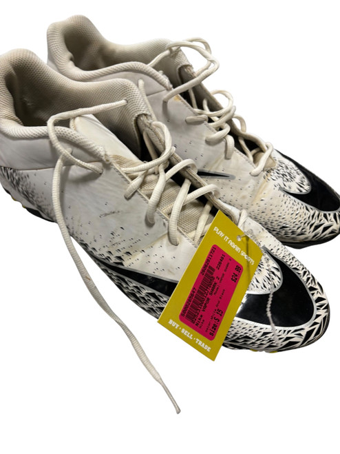 Vist Large View of Product Image Which is Used Nike VAPOR SHARK 2 Adult FB Cleats White And Black Senior 15