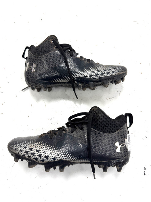 Vist Large View of Product Image Which is Used Under Armour LAX Cleats Boys Black Junior 04