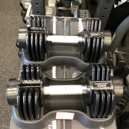 Vist Large View of Product Image Which is Used BWSS ADJUSTABLE 25LB MINI DUMBBELLS Adj Dumbbells 5-25 LB