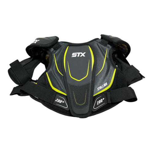 Vist Large View of Product Image Which is Used STX STALLION Lacrosse Arm Pads/Guards Black LG