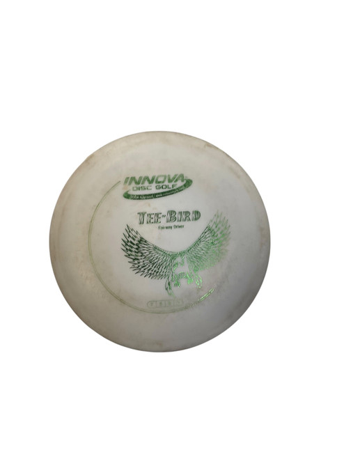 Vist Large View of Product Image Which is Used Innova DX TEE-BIRD Disc Golf Driver White 169g