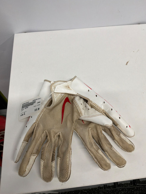Vist Large View of Product Image Which is Used Nike VAPOR FB Gloves White XL