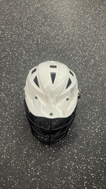 Vist Large View of Product Image Which is Used Cascade CPVR Lacrosse Helmet White One Size