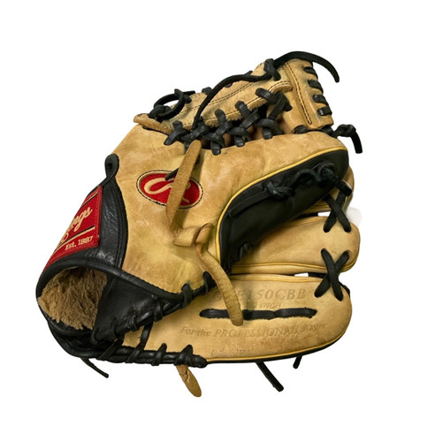 Vist Large View of Product Image Which is Used Rawlings GGE150CBB BB/SB Glove RH Throw Tan 11 1/2"