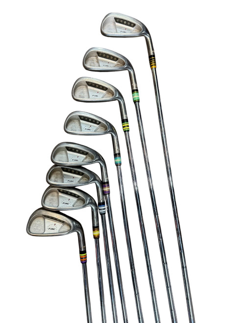Vist Large View of Product Image Which is Used Taylormade RAC +1 Inch Mens Iron Set RH 3I-PW