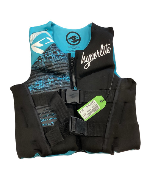 Vist Large View of Product Image Which is Used Hyperlite Youth PFD Black Youth 50-90