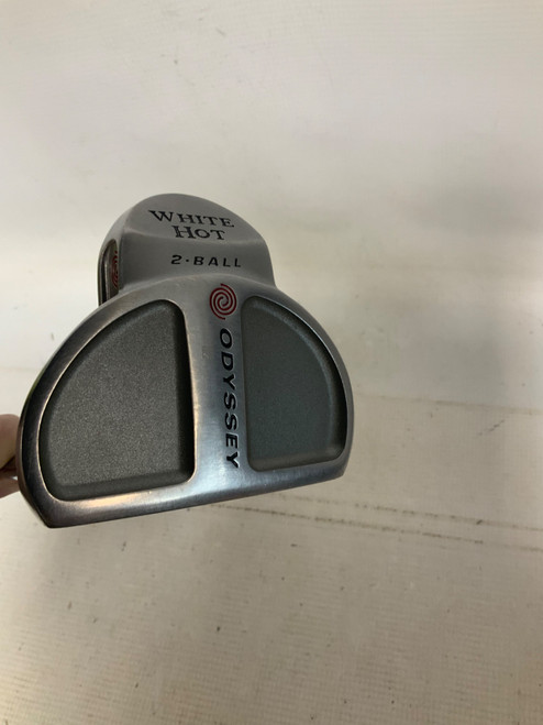 Vist Large View of Product Image Which is Used Odyssey WHITE HOT 2 BALL Mens Putter RH 34"