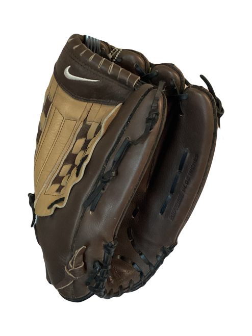 Vist Large View of Product Image Which is Used Nike UPSIDE BB/SB Glove RH Throw Brown 14"