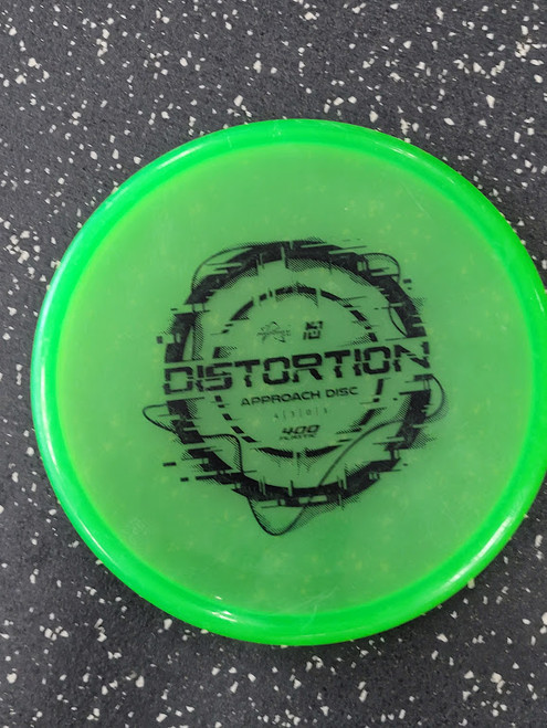Vist Large View of Product Image Which is Used Prodigy Disc DISTORTION 400 Disc Golf Mid Range Green