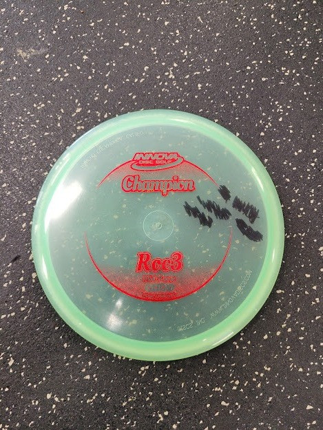Vist Large View of Product Image Which is Used Innova ROC3 Disc Golf Mid Range Green