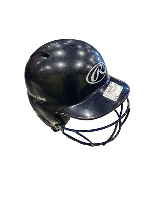 Vist Large View of Product Image Which is Used Rawlings BASEBALL HELMET Batting Helmet w/Mask Black MD