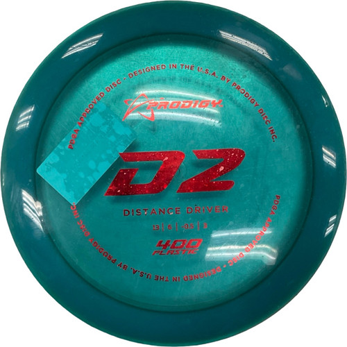 Vist Large View of Product Image Which is Used Prodigy 400 D2 Disc Golf Driver Teal 174g