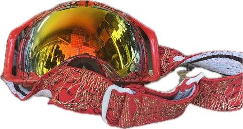 Vist Large View of Product Image Which is Used Oakley Snow Goggles Adult Red