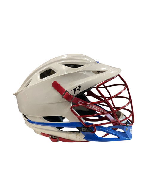 Vist Large View of Product Image Which is Used Cascade R Lacrosse Helmet White One Size