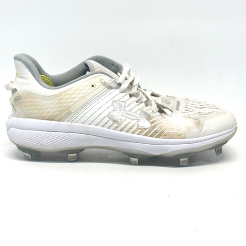 Vist Large View of Product Image Which is Used Under Armour YARD LOW BB/SB Cleats White Senior 7.5