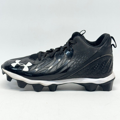 Vist Large View of Product Image Which is Used Under Armour Jr FB Cleats Black Junior 05