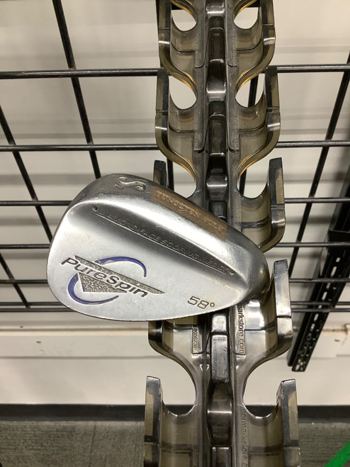 Vist Large View of Product Image Which is Used PureSpin DIAMOND FACE Golf Wedge Mens RH 58 Degree