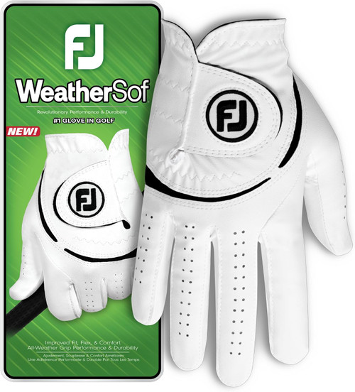 Vist Large View of Product Image Which is New Foot Joy WeatherSof Mens Golf Glove White XL
