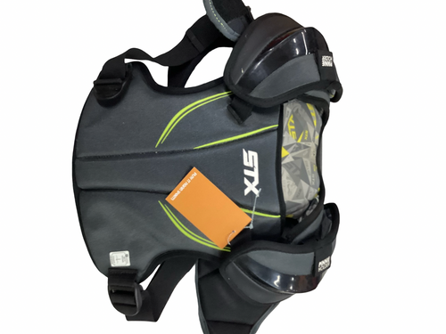 Vist Large View of Product Image Which is Used STX STALLION 200 PLUS Lacrosse Shoulder Pads Grey SM