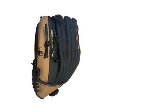 Vist Large View of Product Image Which is Used Rawlings SS14BR BB/SB Glove RH Throw Black 14"