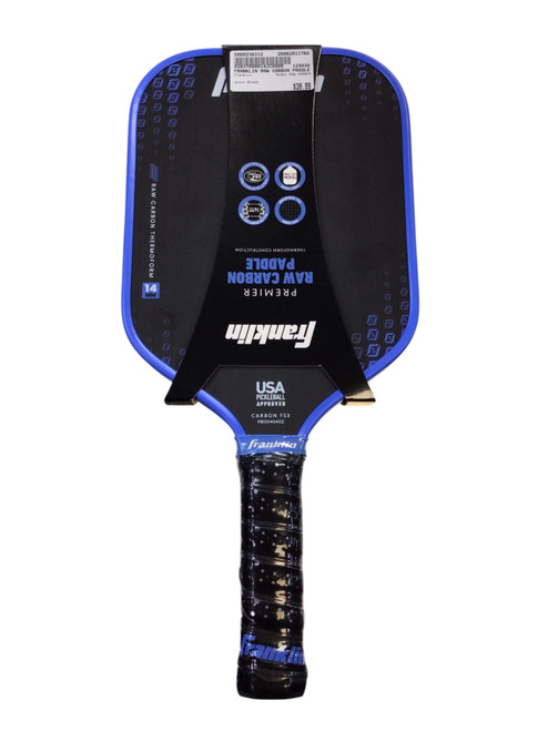 Vist Large View of Product Image Which is Used Franklin RAW CARBON Pickleball Racquet Black