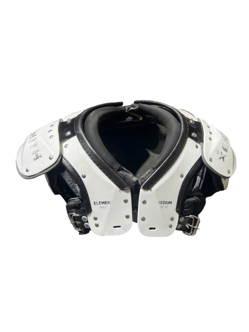 Vist Large View of Product Image Which is Used Xenith ELEMENT FB Shoulder Pads White MD