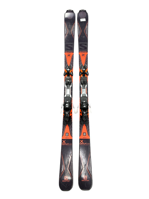 Vist Large View of Product Image Which is Used Salomon DRIVE Mens DH Ski/Binding Orange 177 cm