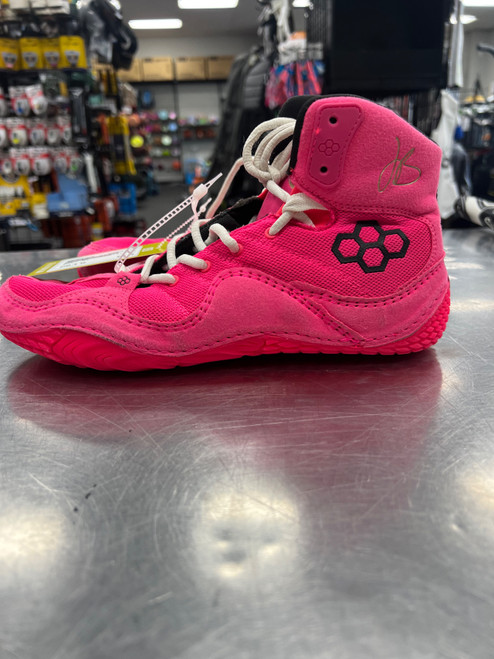 Vist Large View of Product Image Which is Used Rudis JB1 Wrestling Shoes Pink Senior 10