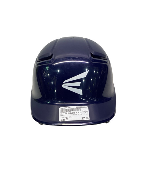 Vist Large View of Product Image Which is Used Easton CYCLONE 6 5/8 - 7 1/4 Batting Helmet No Mask Navy Blue MD
