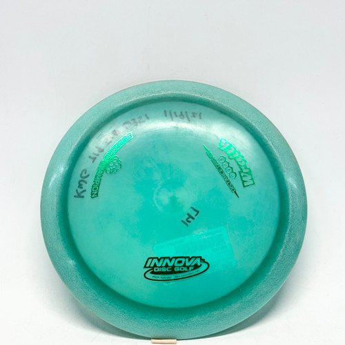 Vist Large View of Product Image Which is Used Innova BLIZZARD CHAMPION WRAITH Disc Golf Driver Green 150g