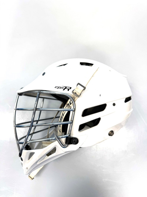 Vist Large View of Product Image Which is Used Cascade CPX-R Lacrosse Helmet White One Size