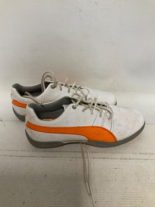 Vist Large View of Product Image Which is Used Puma Jr Golf Shoes White Junior 03