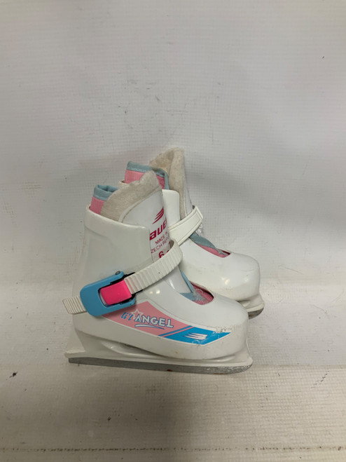 Vist Large View of Product Image Which is Used Bauer LIL ANGEL 6/7 Girls Softboot Skate White Youth 06.0