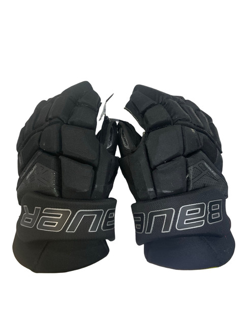 Vist Large View of Product Image Which is Used Bauer SUPREME 3S Senior Gloves Black 14"