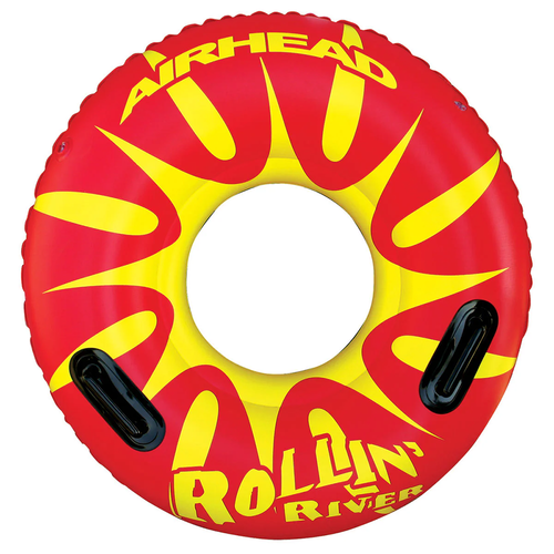 Vist Large View of Product Image Which is New Airhead Rollin' River Inflatable River Tube