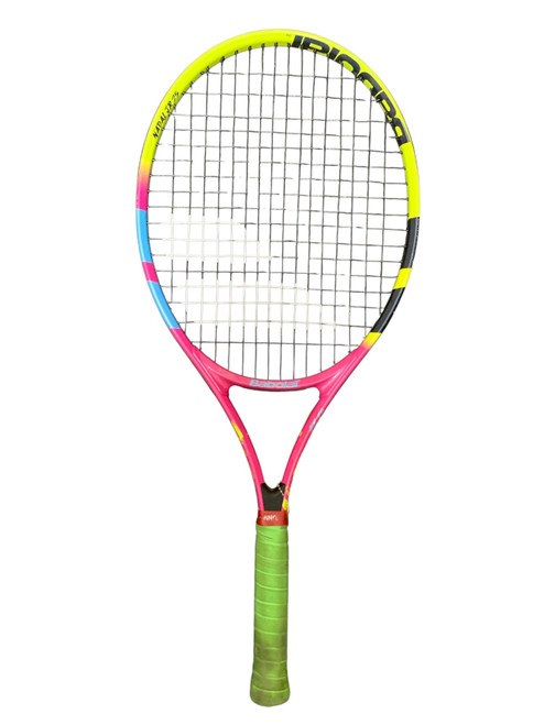 Vist Large View of Product Image Which is Used Babolat NADAL JR 25 Junior Tennis Racquet Yellow 25"