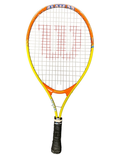 Vist Large View of Product Image Which is Used Wilson SLAM 23 Junior Racquetball Racquet Orange 4 3/8"