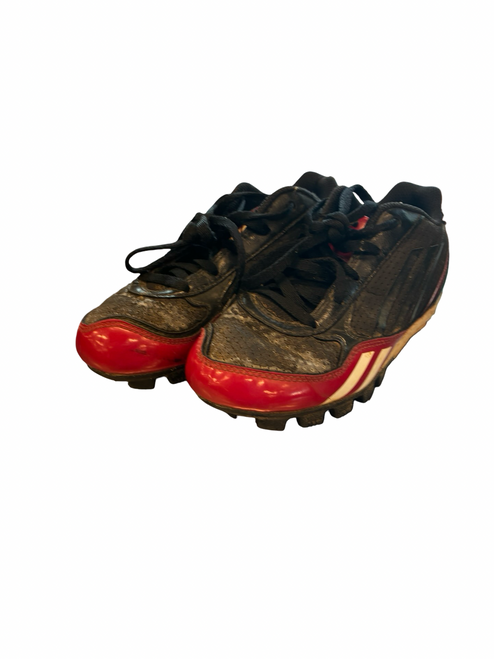 Vist Large View of Product Image Which is Used Adidas BASEBALL CLEATS BB/SB Cleats Black Youth 13.0