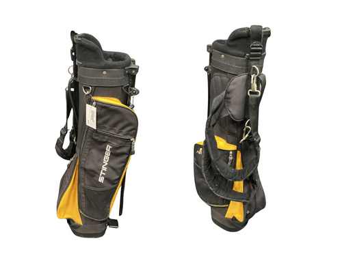 Vist Large View of Product Image Which is Used Stinger STAND BAG Jr Stand Bag Black And Gold