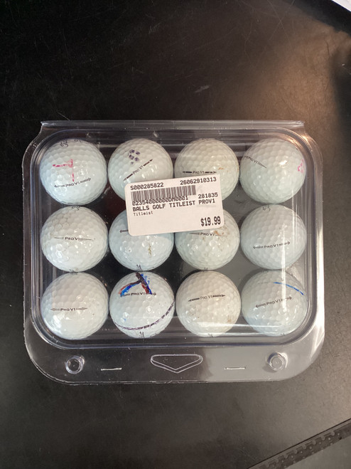 Vist Large View of Product Image Which is Used PRO V-1 Titleist 12 Pack - Golf Balls