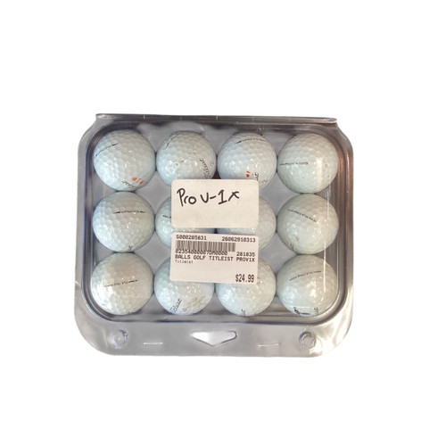 Vist Large View of Product Image Which is Used PRO V-1X Titleist 12 Pack - Golf Balls