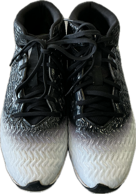 Vist Large View of Product Image Which is Used Under Armour BB/SB CLEATS BB/SB Cleats Black And White Senior 11