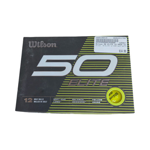Vist Large View of Product Image Which is Used Wilson 50 ELITE 12 PACK GOLF BALLS 12 Pack - Golf Balls