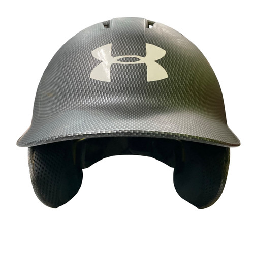 Vist Large View of Product Image Which is Used Under Armour BASEBALL BATTING HELMET Batting Helmet No Mask Black SM