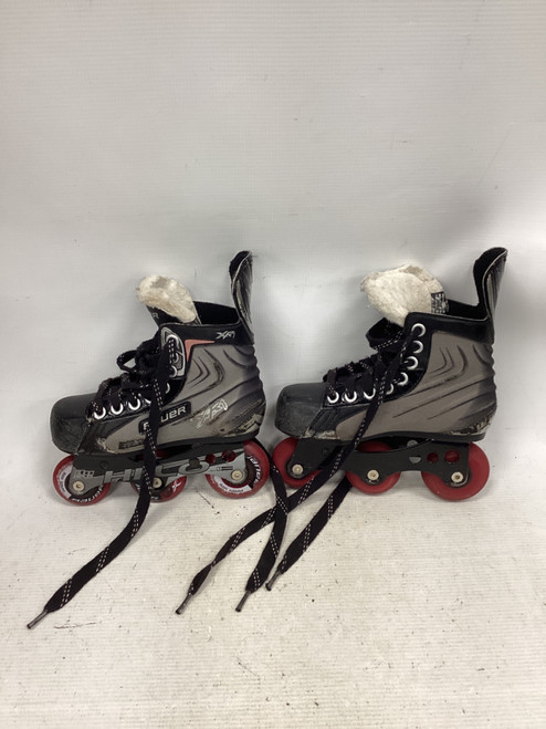 Vist Large View of Product Image Which is Used Bauer BAUER XR1 Roller Hockey Skates Grey Youth 12.0