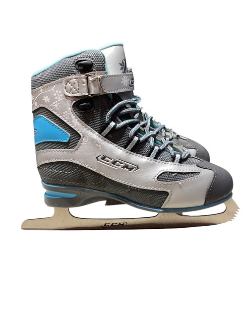 Vist Large View of Product Image Which is Used CCM CS 80 Womens Softboot Skate Carolina Blue Senior 6