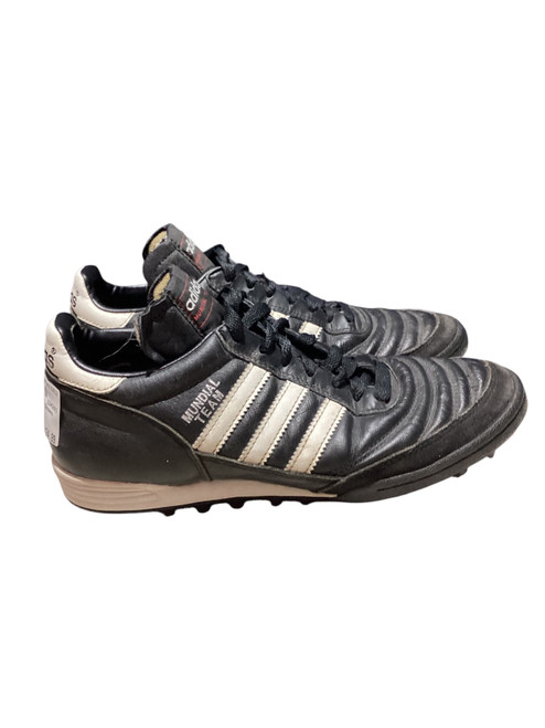 Vist Large View of Product Image Which is Used Adidas Soccer Turf Shoes Black Senior 6.5